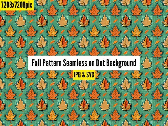 Autumn Dots Delight Seamless Patterns for Graphics and Blog Design