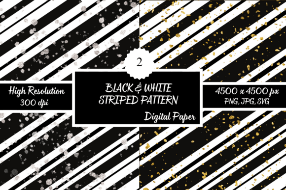 Black and White Striped Patterns Graphics Freebies Review
