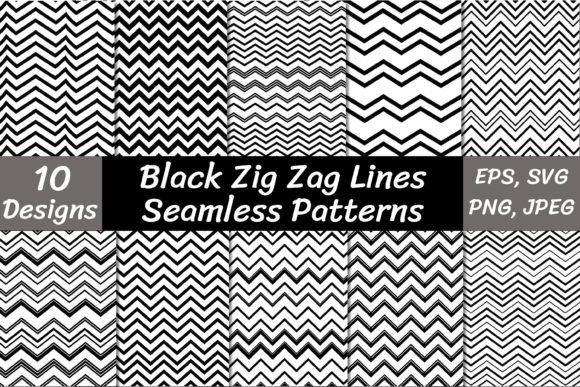 Black Zigzag Line Patterns: Essential Graphics for Modern Designs