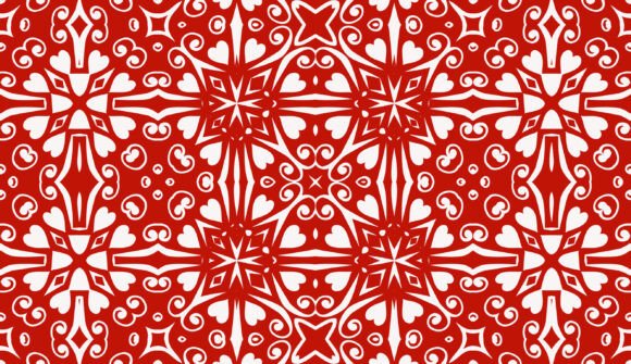Crimson Symphony of Nature Patterns 7 Graphics and Patterns Review