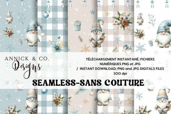Cute Gnomes Boho SEAMLESS Patterns Review