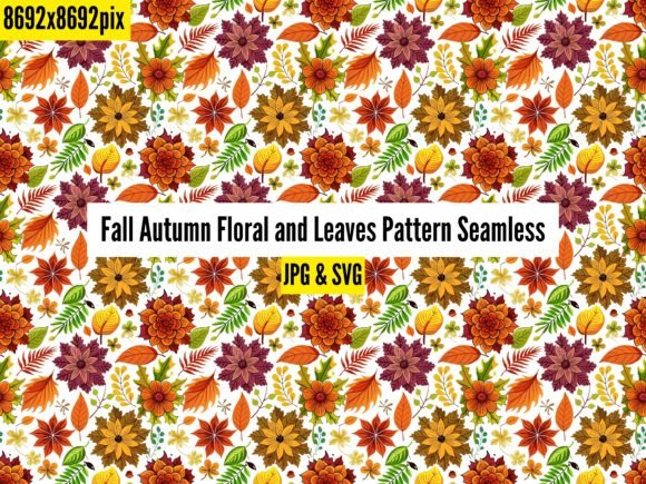 Fall Floral Elegance Seamless Patterns Review