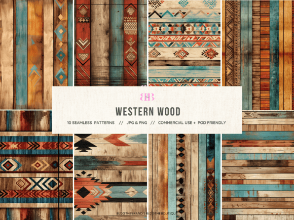 Review: 10 Western Wood Grain Seamless Patterns for Graphics