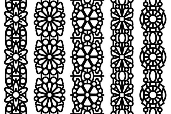 Seamless Lace Ornate Floral Patterns: Premium Graphics for Local Branding