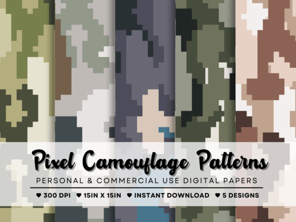 Seamless Pixel Camouflage Patterns: A Review for Graphics and Patterns