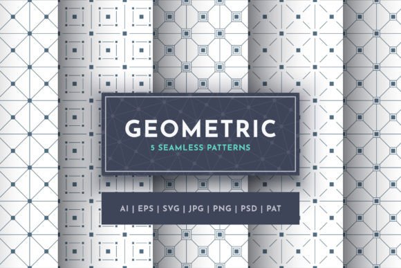 Set Seamless Geometric Patterns for Modern Graphics