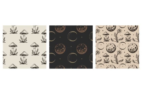 Set with Boho Mystical Seamless Patterns: A Designer's Review