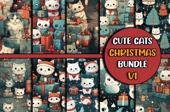 Sublimation Christmas Pattern Bundle for Graphics and Patterns